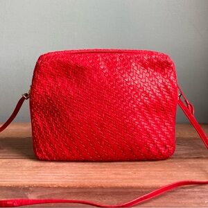 Vintage Italian Walter Katten Woven Leather Bag